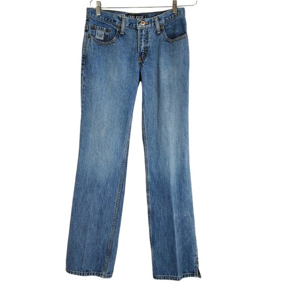Cruel Girl Denim - Cruel Girl Womens Size Junior 5 Low Rise Slim Fit Side Slits Straight Leg